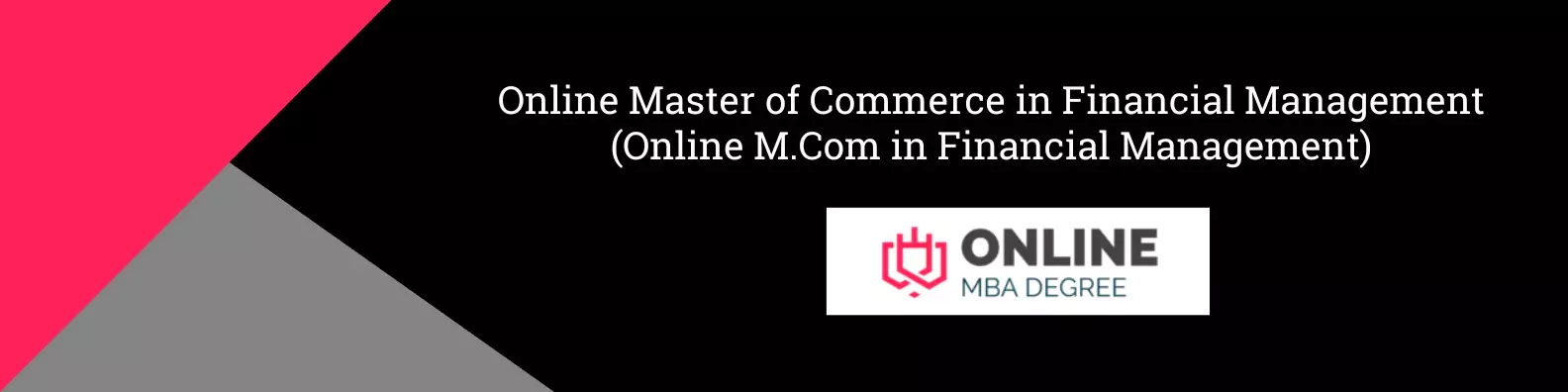 Online M.Com Degree in Financial Management