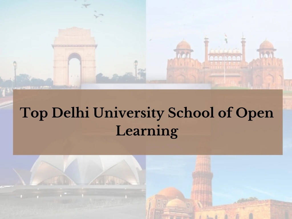 Top Delhi University School of Open Learning