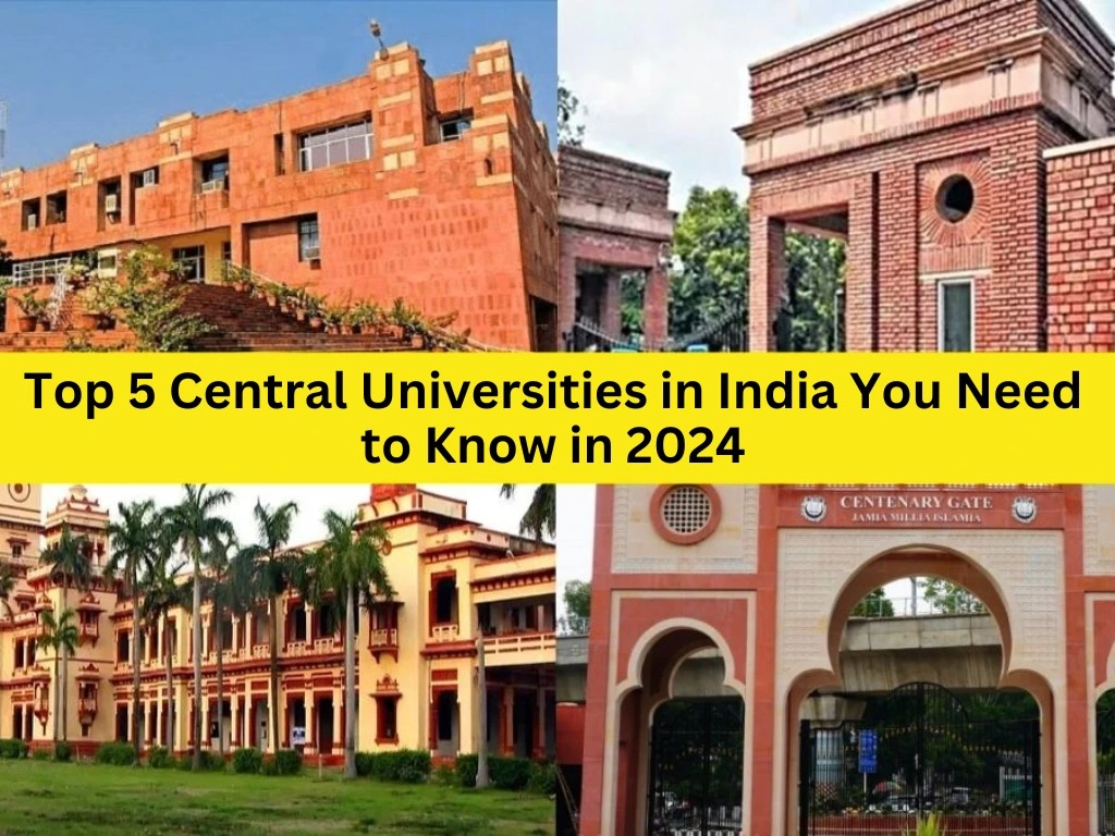 top 5 sentral university in India