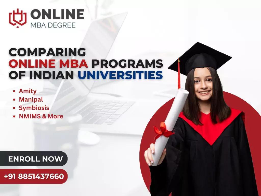 Comparing Online MBA Programs of Indian universities Amity, Manipal, Symbiosis NMIMS