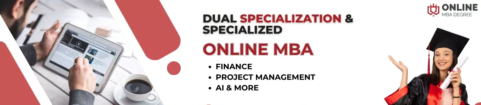 Dual specialization online MBA | Finance | Executive online MBA | project management | Healthcare online MBA AI specialization