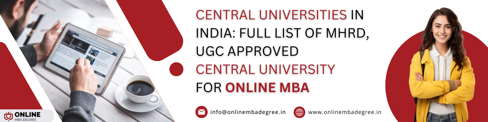 Central Universities in India Full List of MHRD, UGC Approved Central University for Online MBA Course